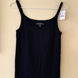 NEW J. Crew Factory Black Cotton Camisole